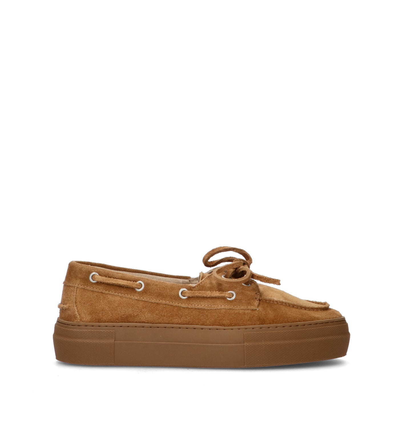 COPENHAGEN Scarpa barca donna marrone in suede