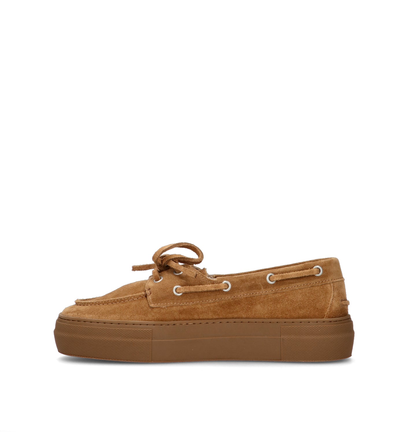 COPENHAGEN Scarpa barca donna marrone in suede