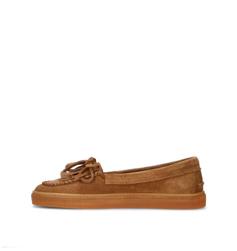 COPENHAGEN Mocassino donna marrone in suede