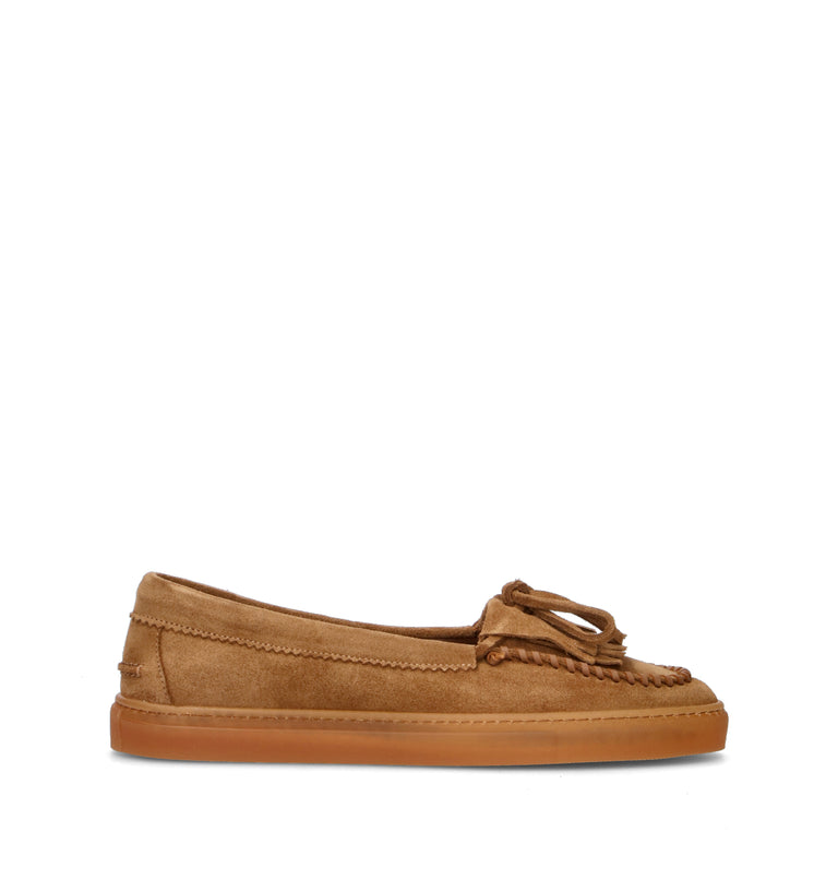 COPENHAGEN Mocassino donna marrone in suede