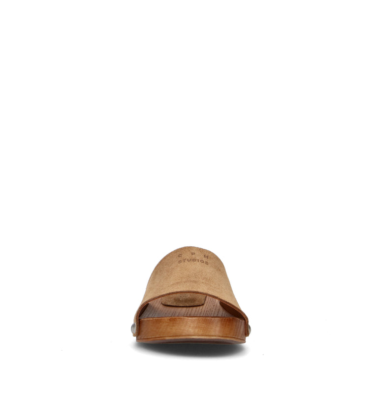 COPENHAGEN Ciabatta donna marrone in suede