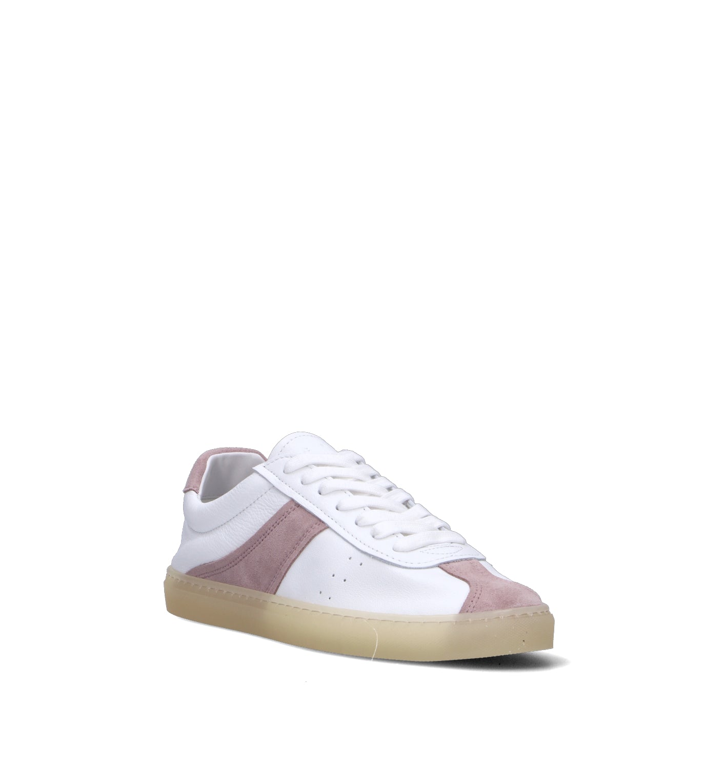 COPENHAGEN Sneaker donna bianca/rosa in pelle