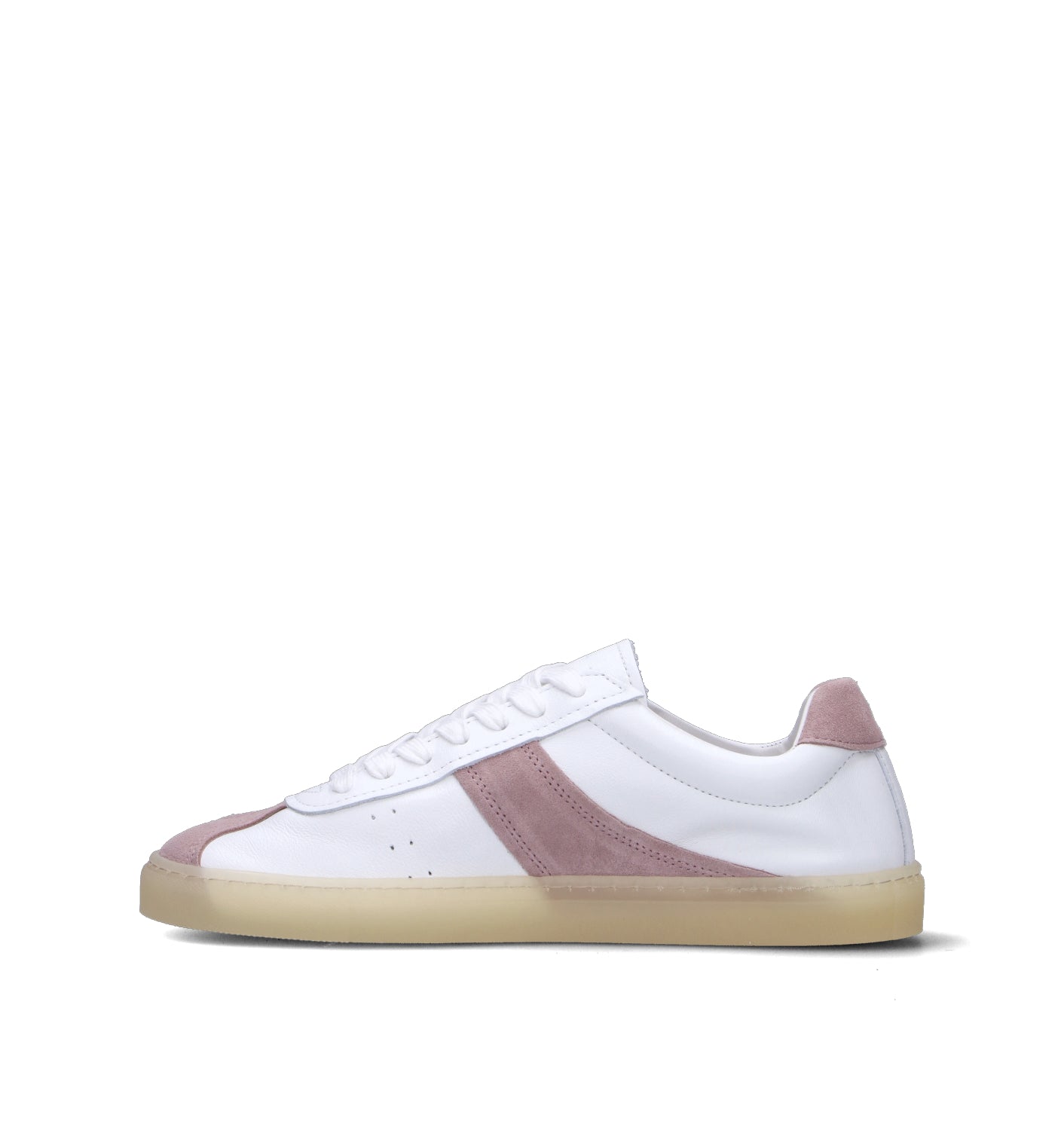 COPENHAGEN Sneaker donna bianca/rosa in pelle