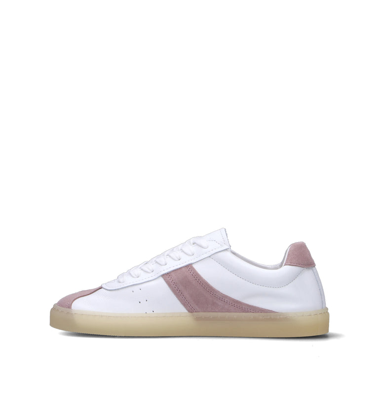 COPENHAGEN Sneaker donna bianca/rosa in pelle