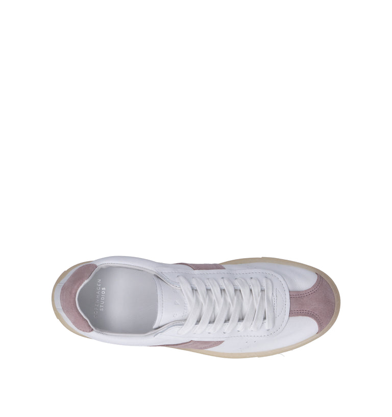COPENHAGEN Sneaker donna bianca/rosa in pelle