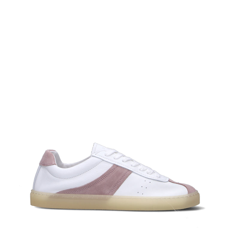 COPENHAGEN Sneaker donna bianca/rosa in pelle