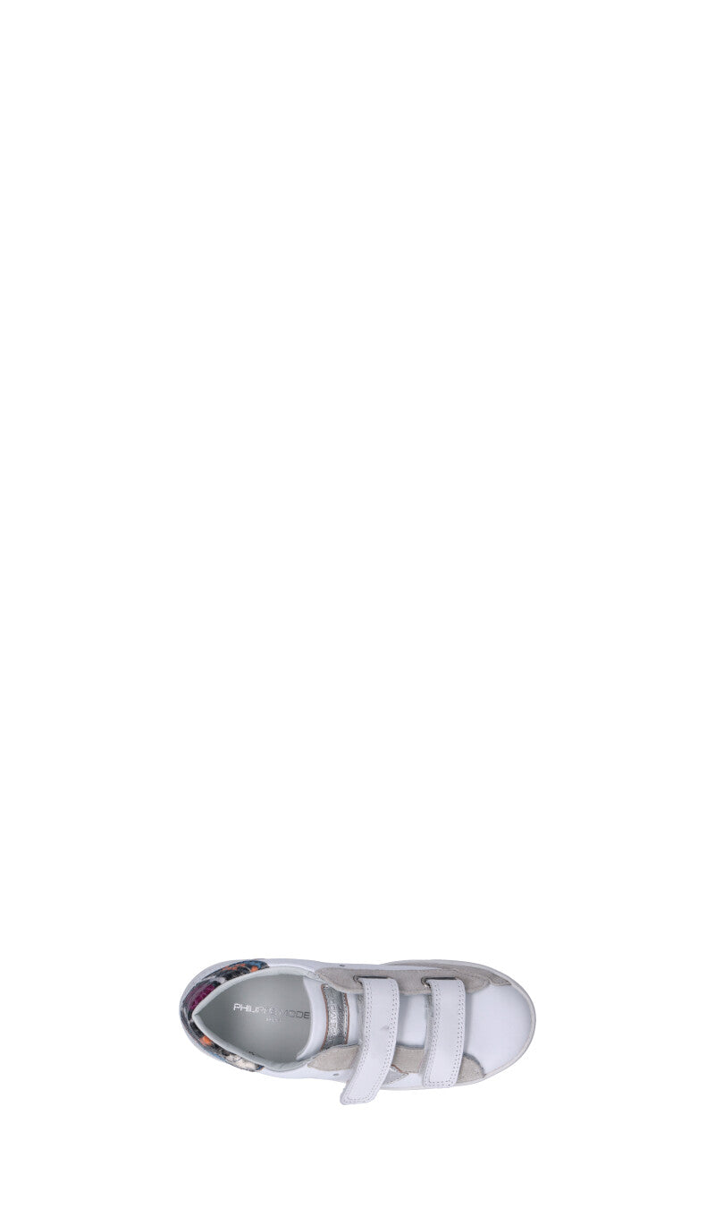 PHILIPPE MODEL Sneaker bimbo bianca in pelle