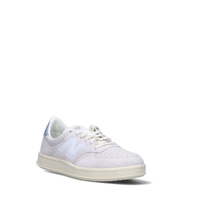 NEW BALANCE T500 Sneaker uomo bianca in suede
