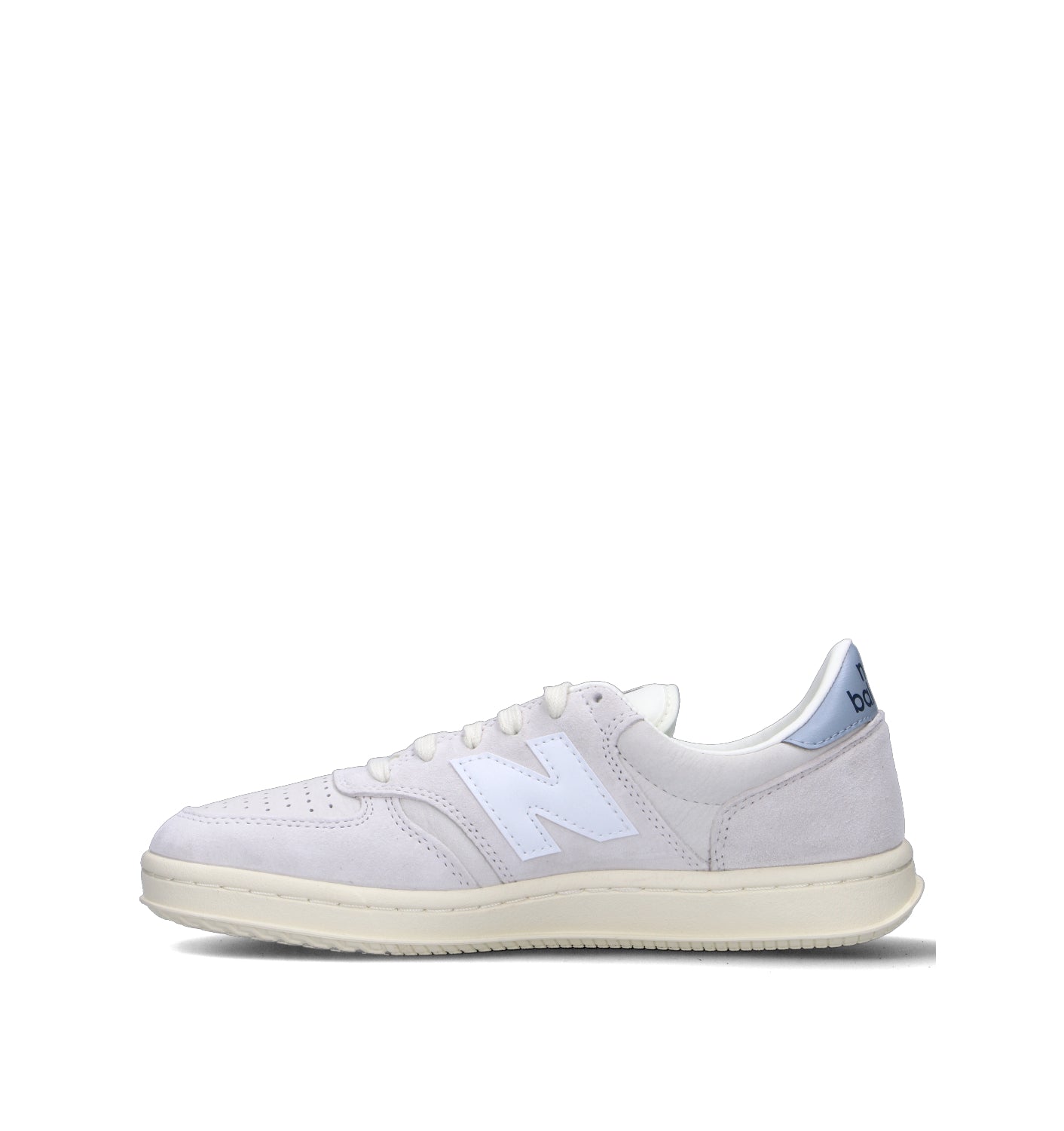 NEW BALANCE T500 Sneaker uomo bianca in suede