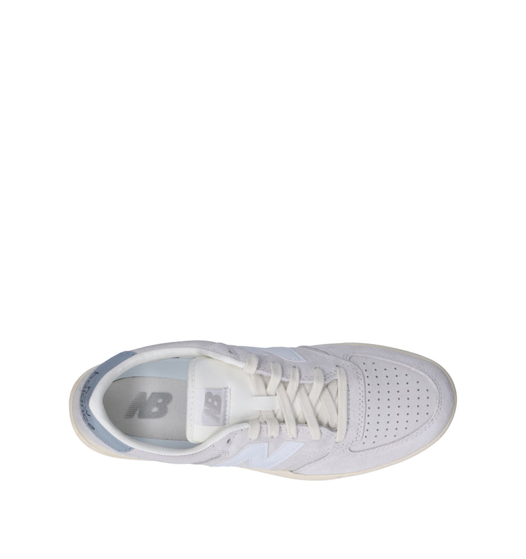 NEW BALANCE T500 Sneaker uomo bianca in suede