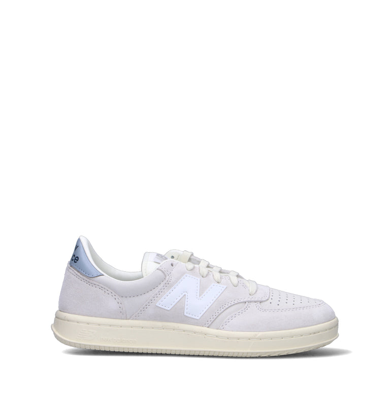 NEW BALANCE T500 Sneaker uomo bianca in suede