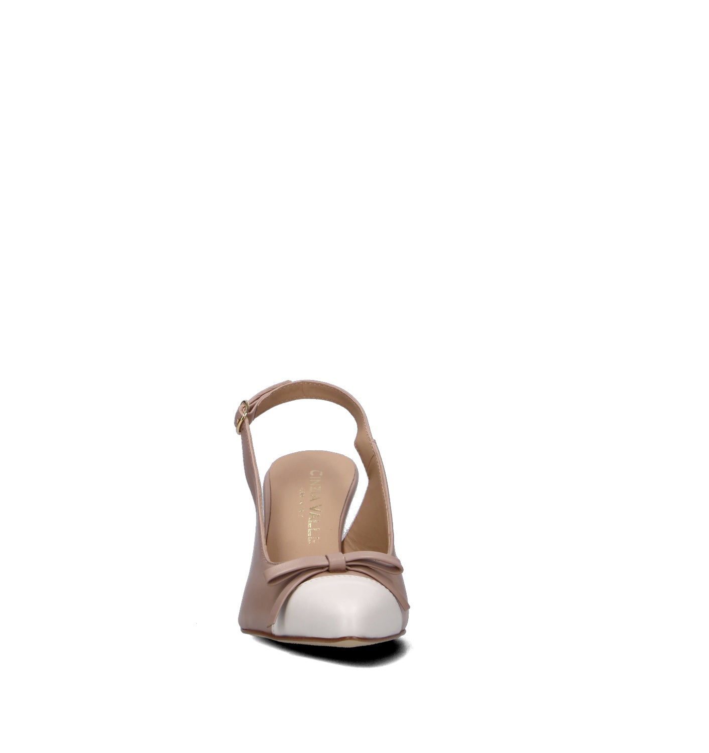 CINZIA VALLE Slingback donna cipria in pelle