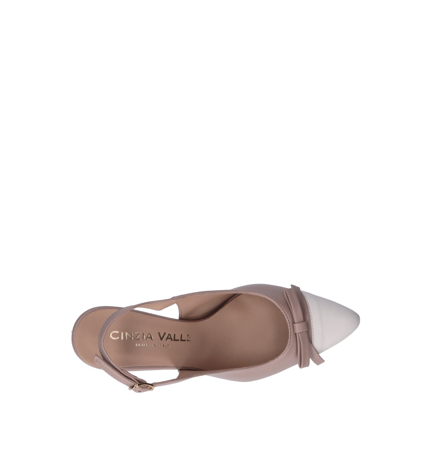 CINZIA VALLE Slingback donna cipria in pelle