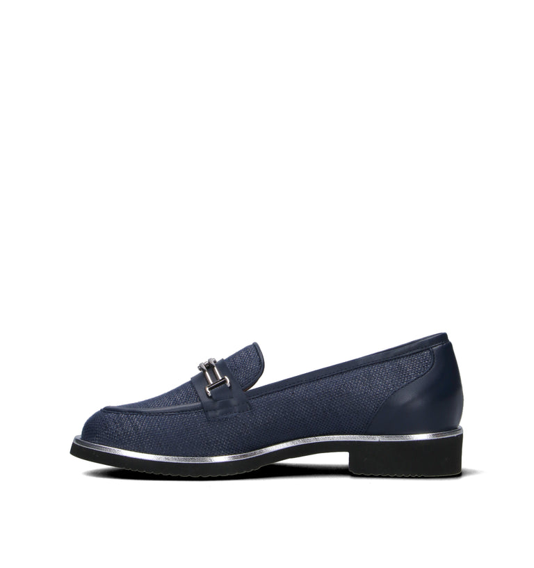 CINZIA VALLE Mocassino donna blu