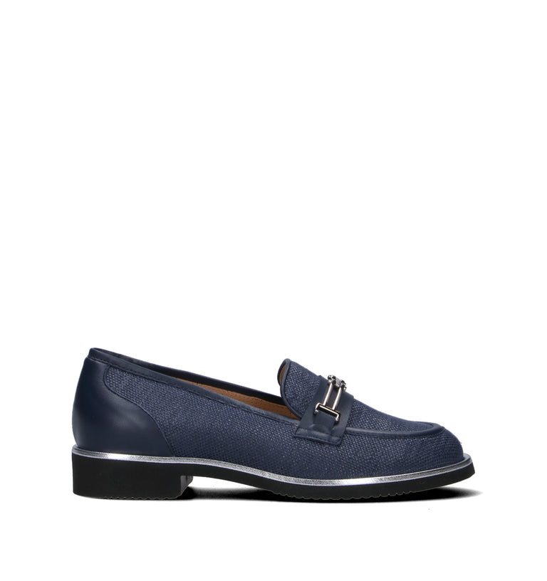 CINZIA VALLE Mocassino donna blu
