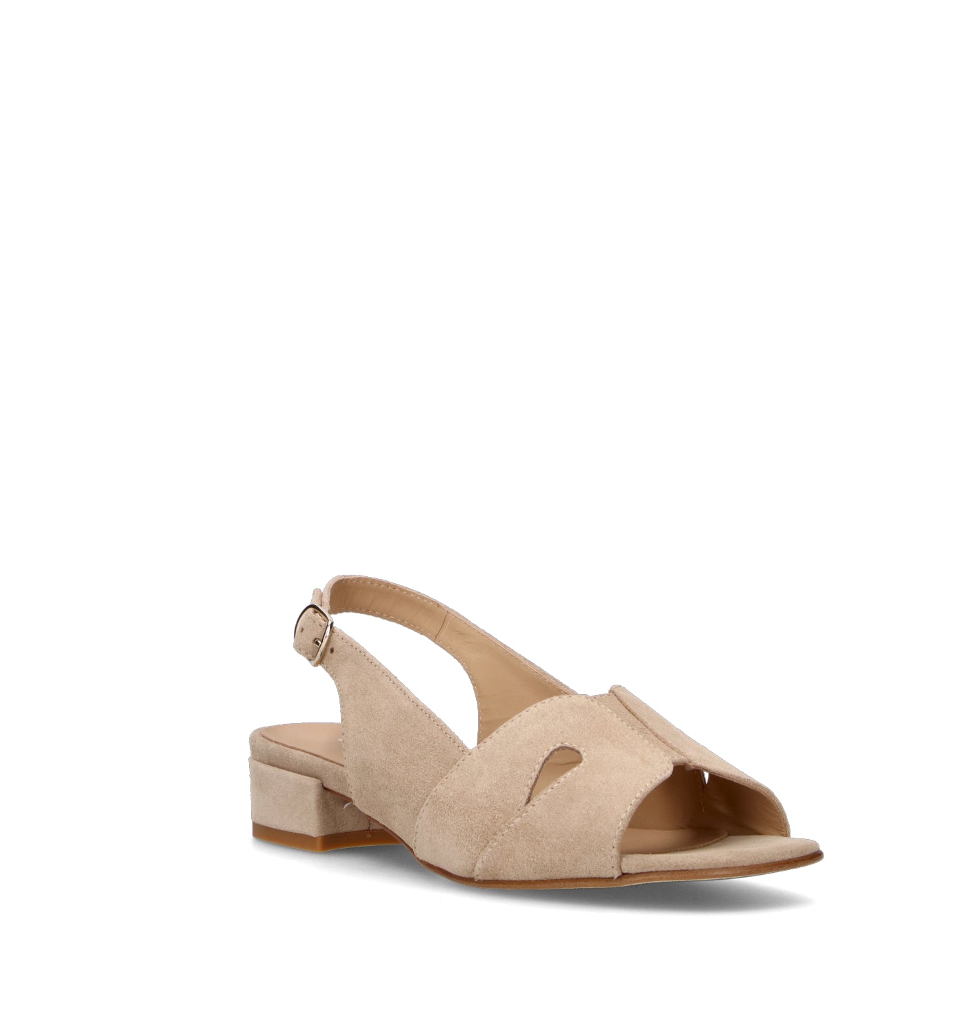 CINZIA VALLE Sandalo donna beige in suede
