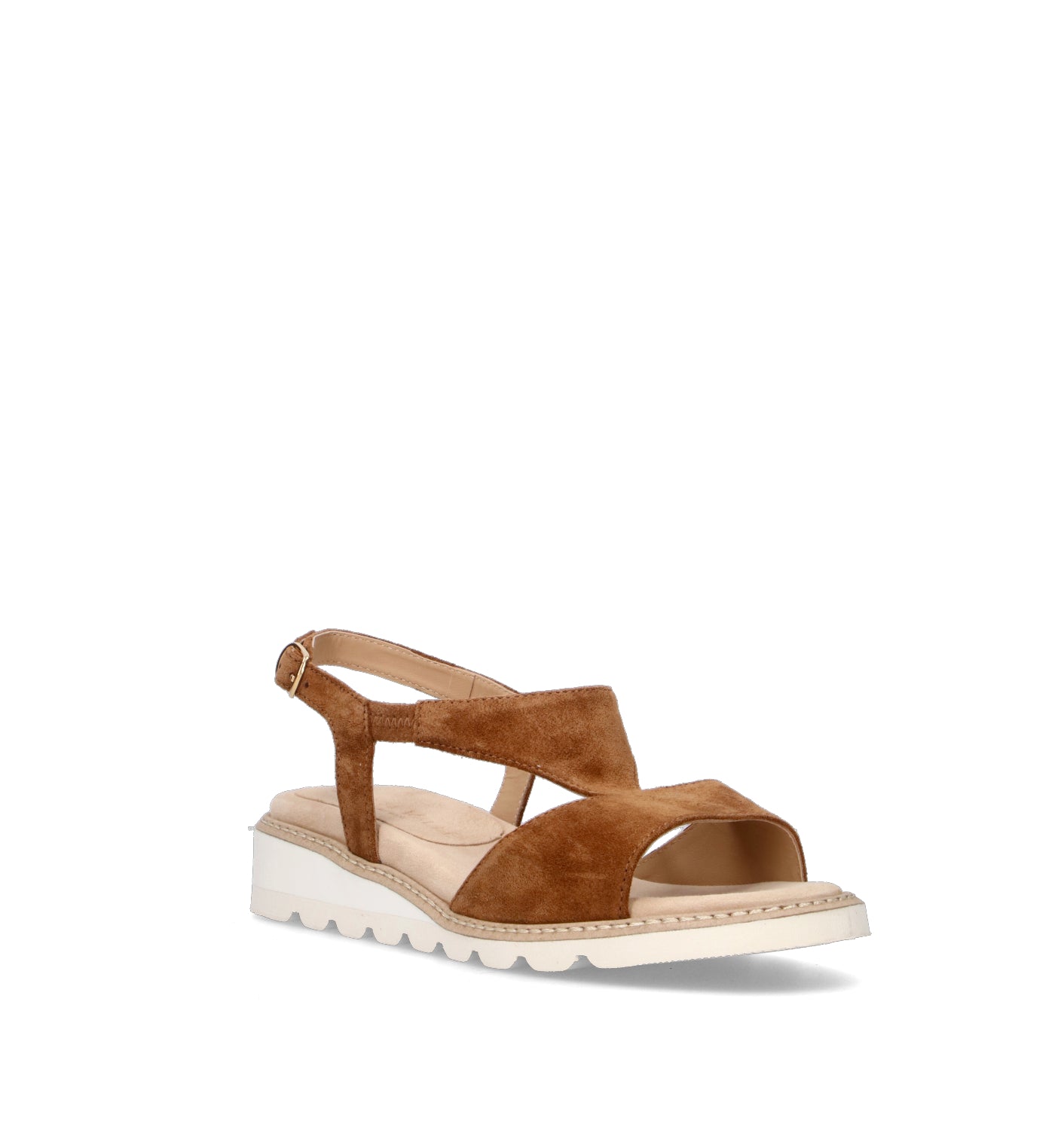 CINZIA VALLE Sandalo donna marrone in suede