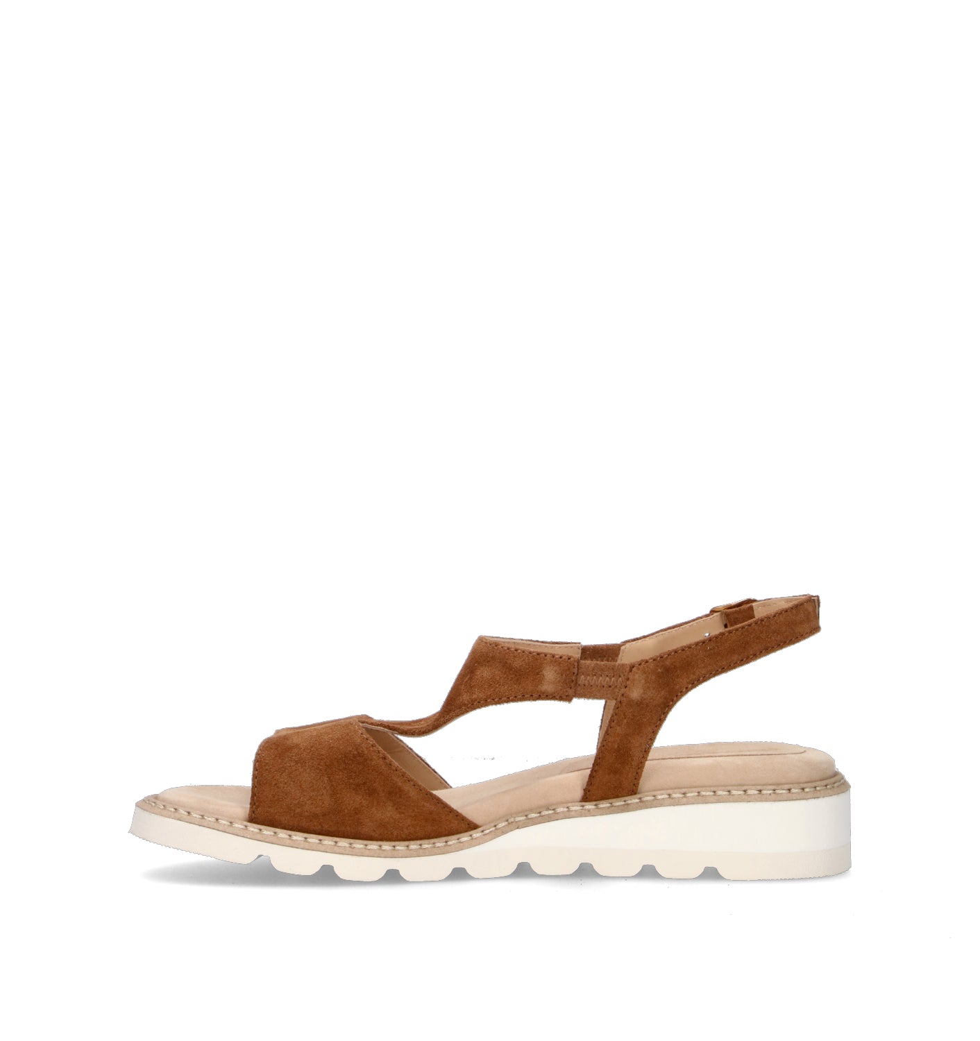 CINZIA VALLE Sandalo donna marrone in suede