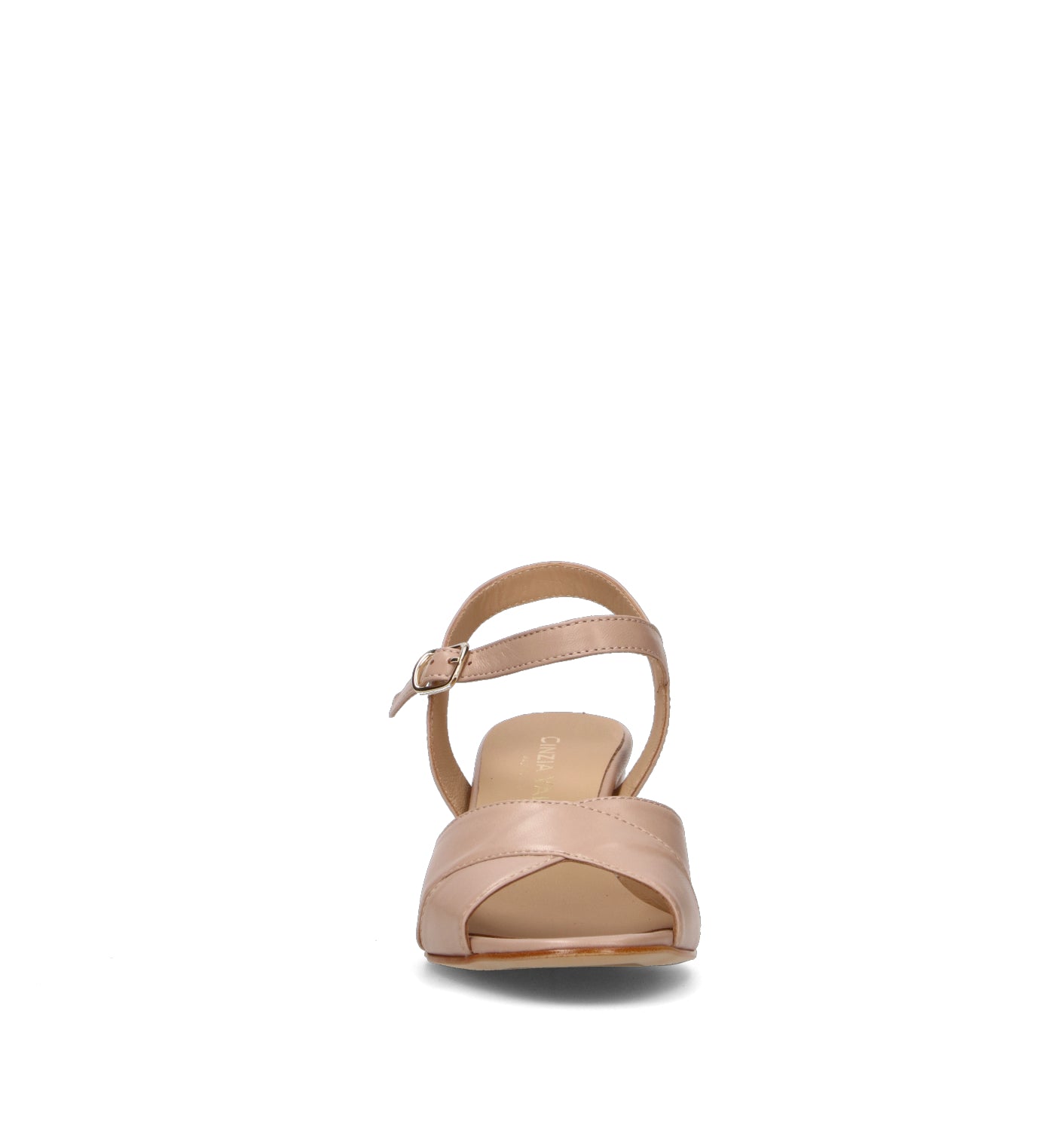 CINZIA VALLE Sandalo donna nude in pelle