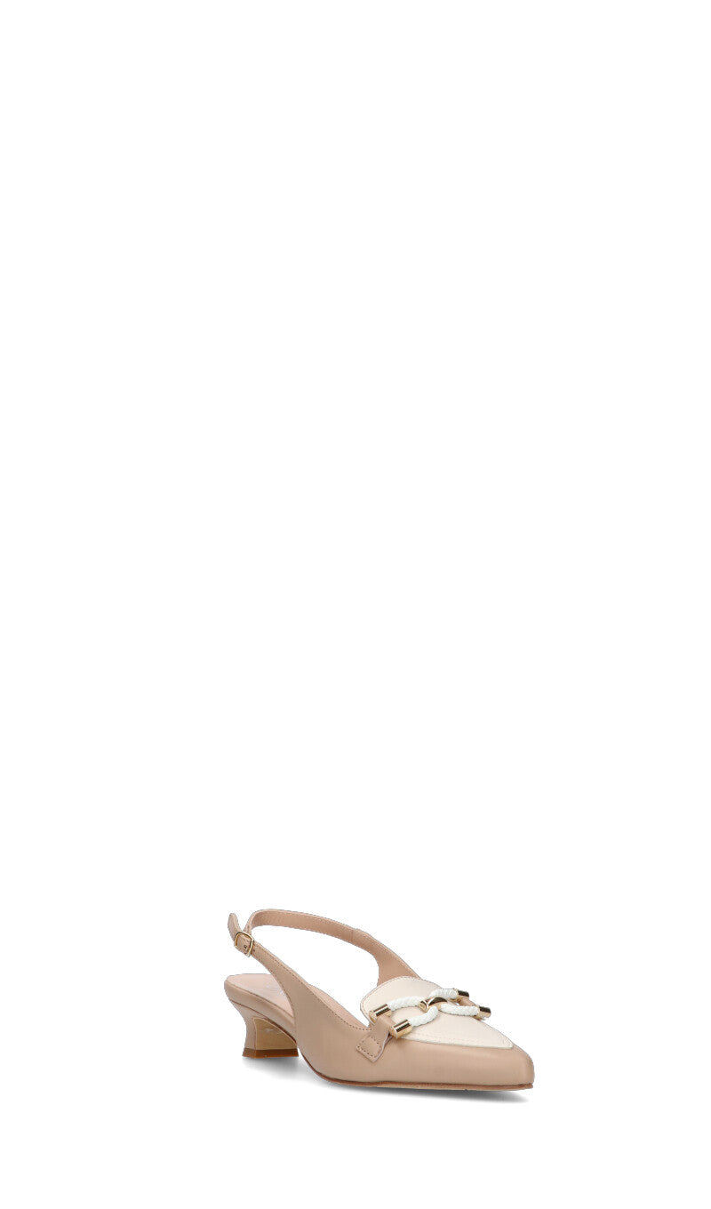CINZIA VALLE Slingback donna tamarindo in pelle