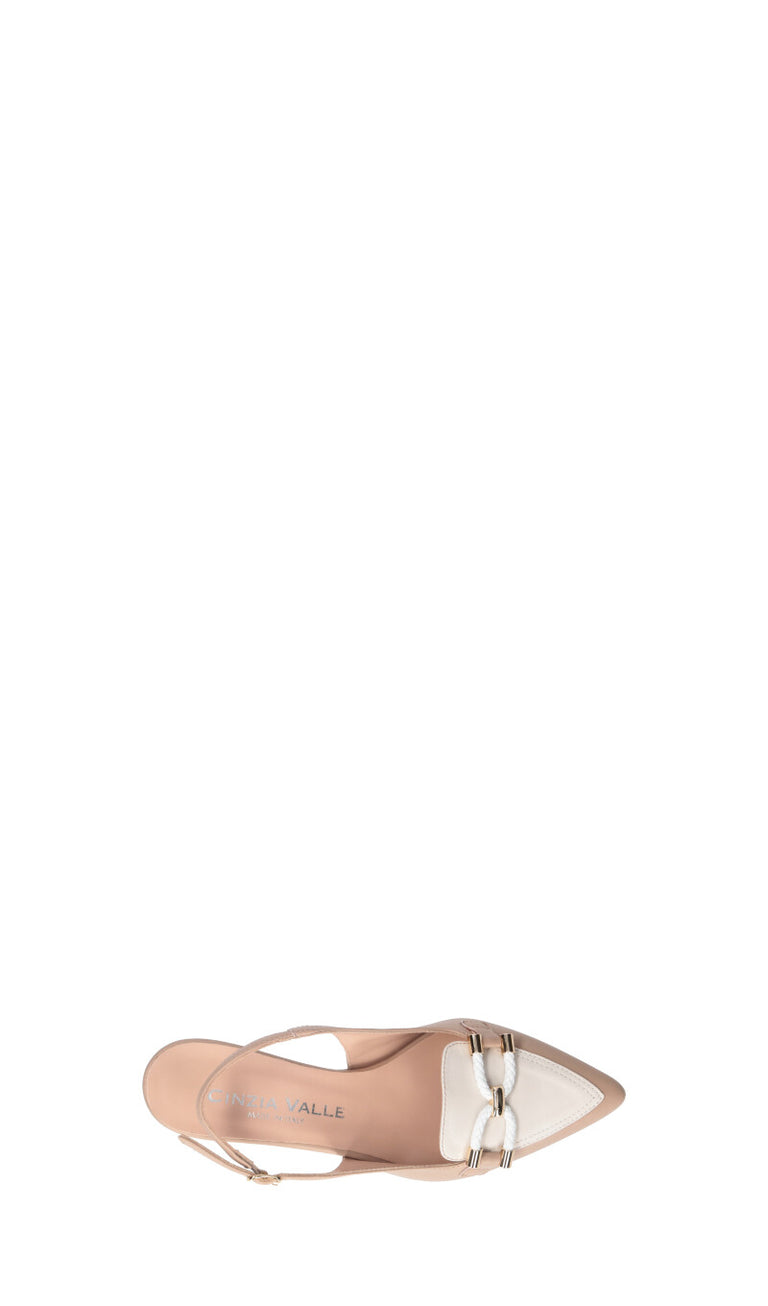 CINZIA VALLE Slingback donna tamarindo in pelle