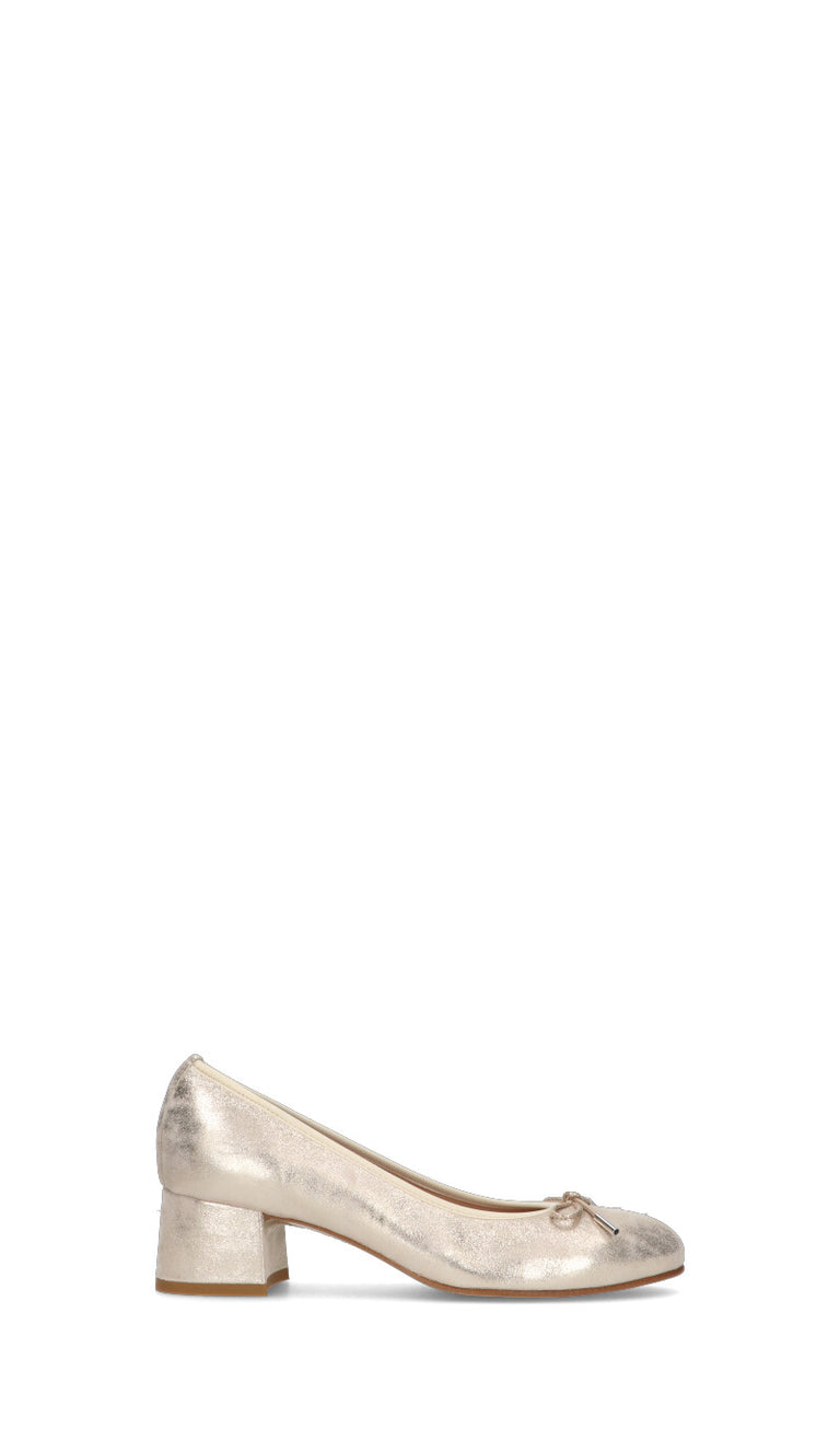 CINZIA VALLE Décolleté donna platino in pelle