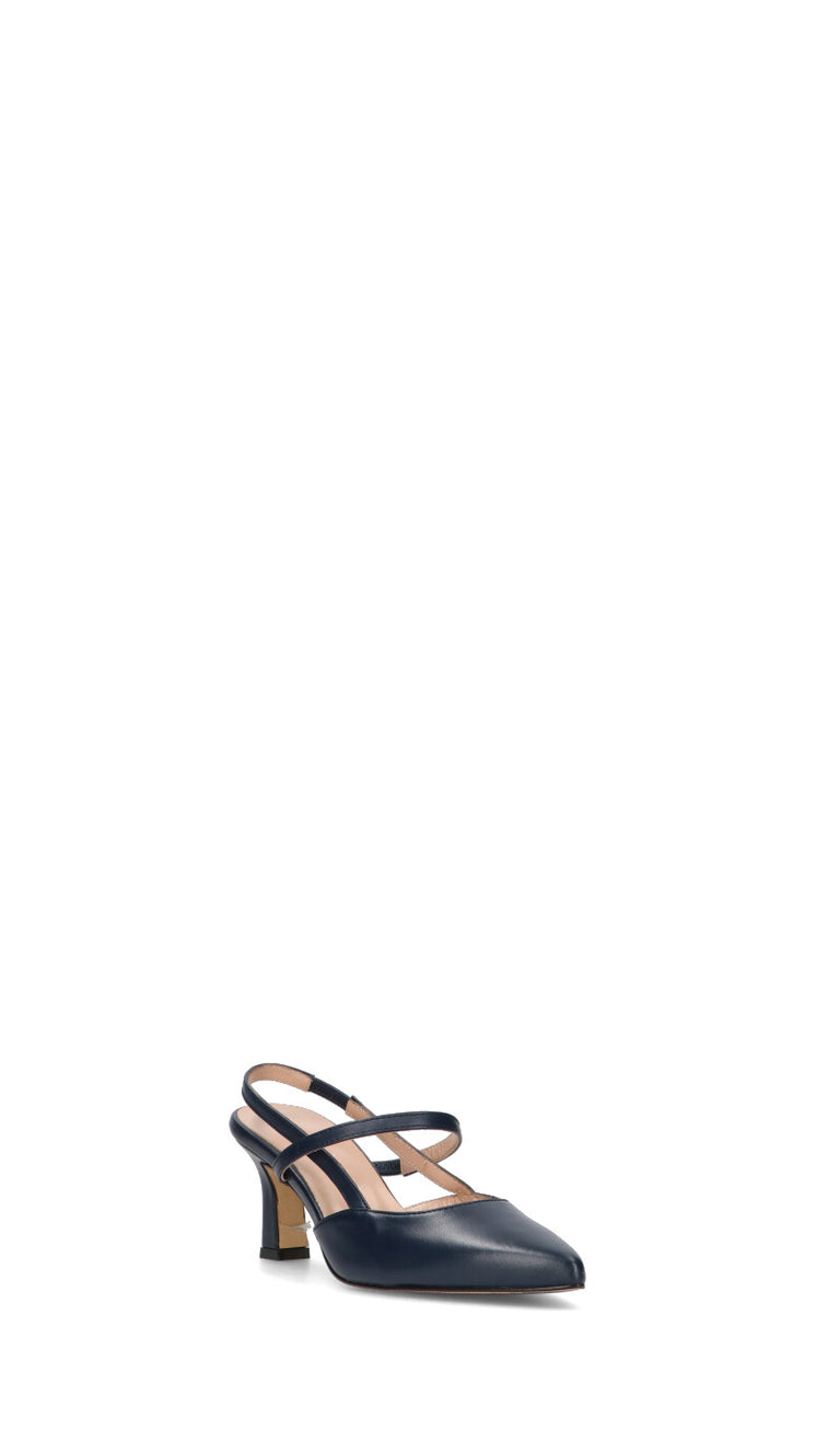 CINZIA VALLE Slingback donna blu in pelle
