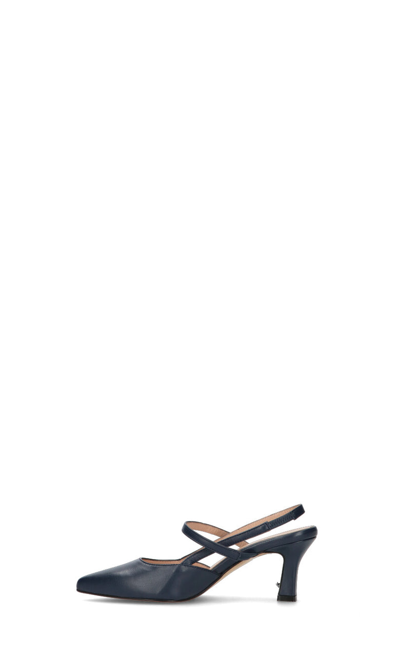 CINZIA VALLE Slingback donna blu in pelle