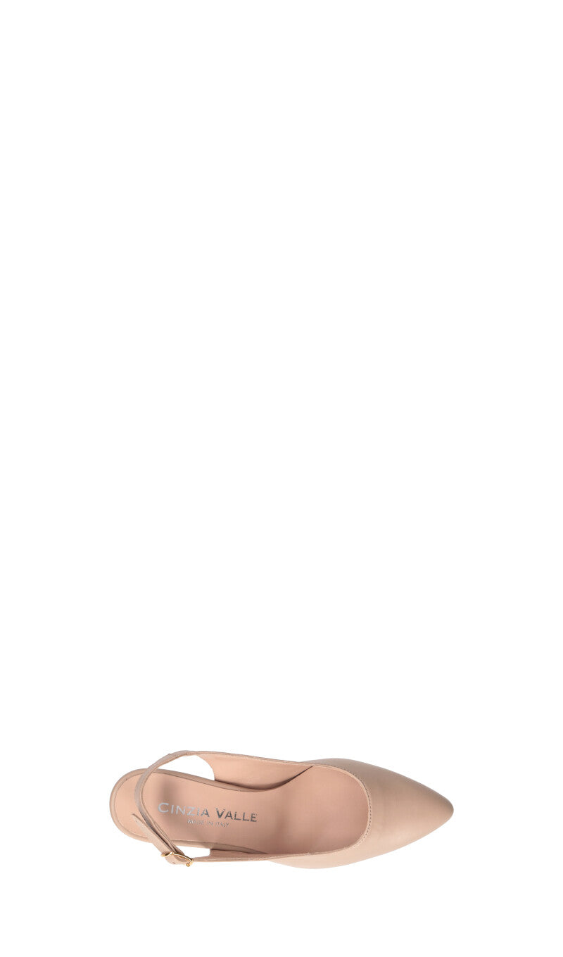 CINZIA VALLE Slingback donna tamarindo in pelle
