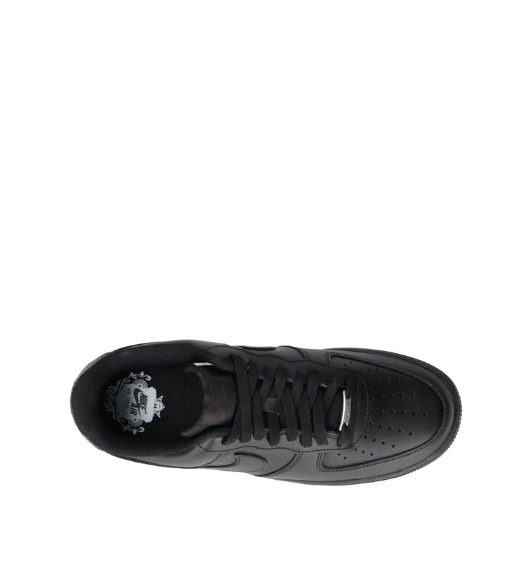 NIKE AIR FORCE 1 '07 Sneaker uomo nera in pelle