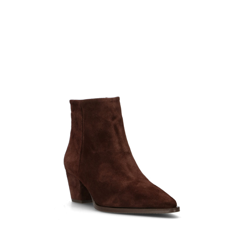 DOROTHYD Tronchetto donna testa di moro in suede
