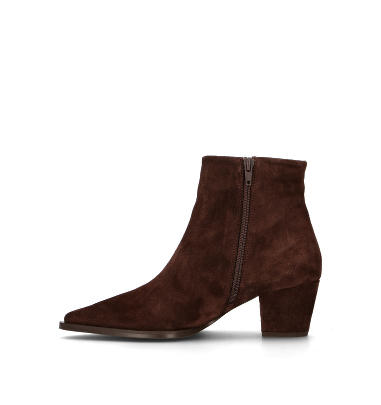 DOROTHYD Tronchetto donna testa di moro in suede