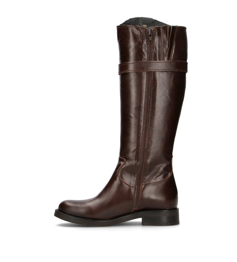 DOROTHYD Stivale donna testa di moro in pelle