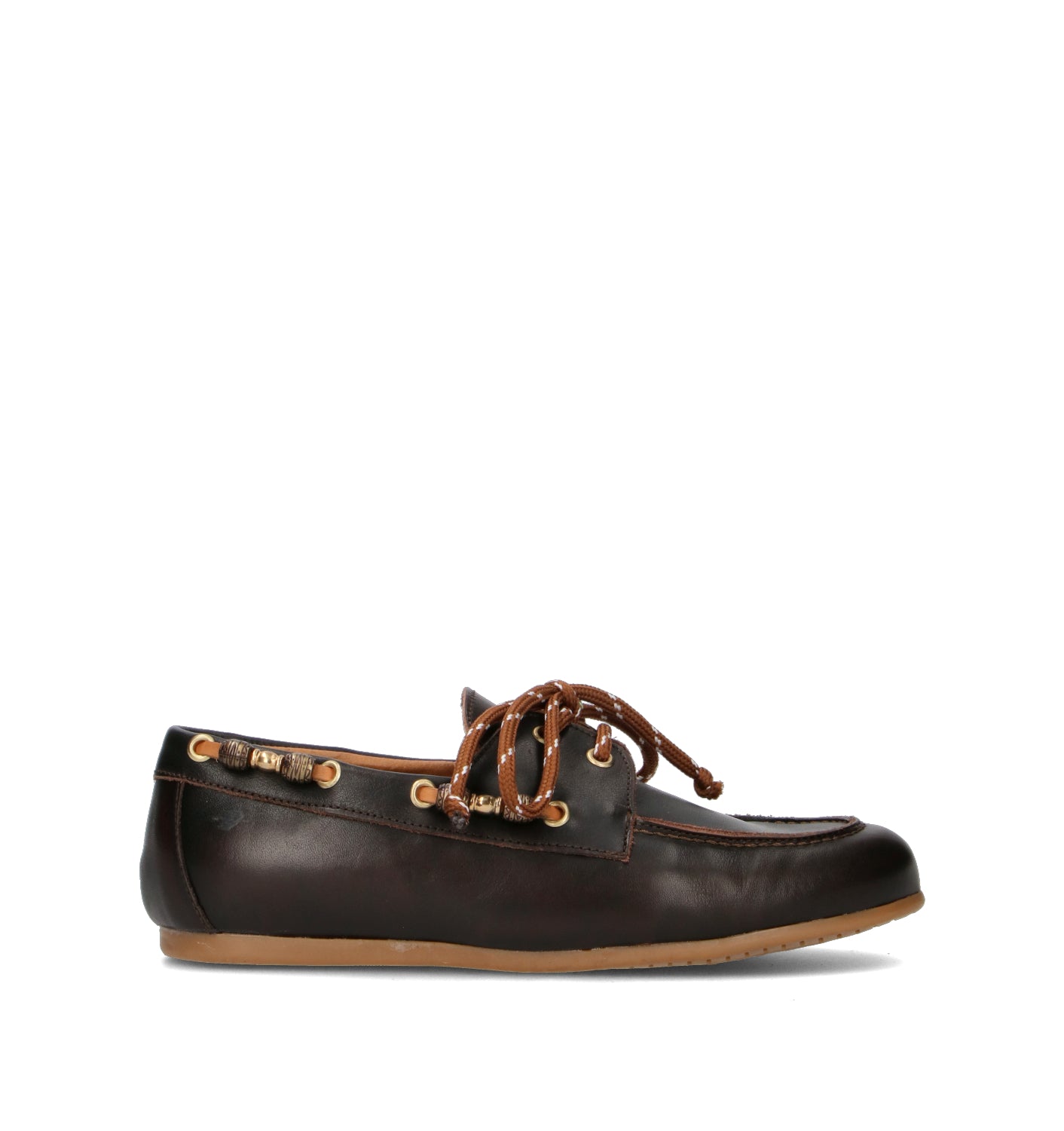 DOROTHYD Scarpa barca donna testa di moro in pelle