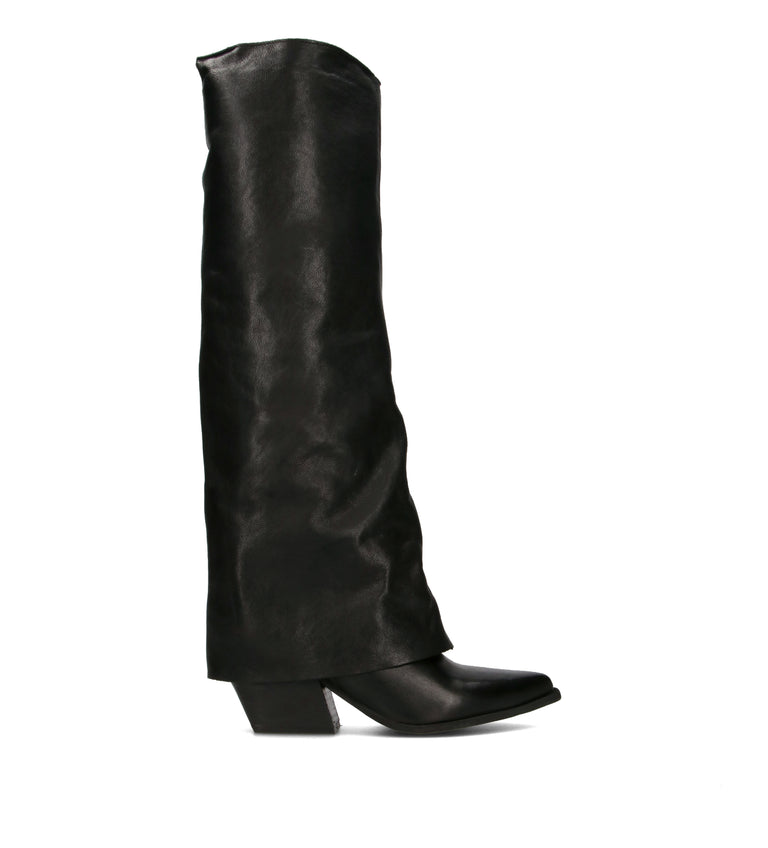 DOROTHYD Stivale donna nero in pelle