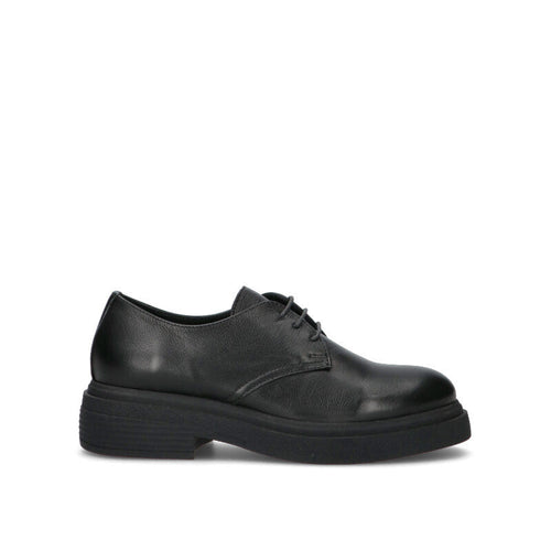 BUENO Stringata donna nera in pelle