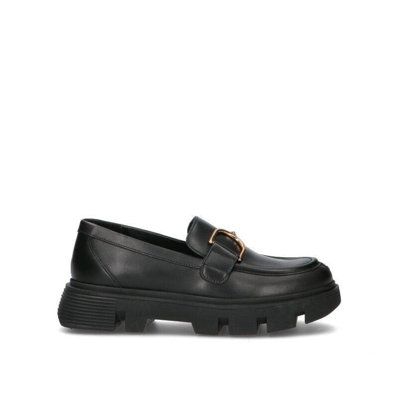 GEOX Mocassino donna nero in pelle