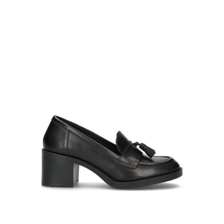 GEOX Mocassino donna nero in pelle