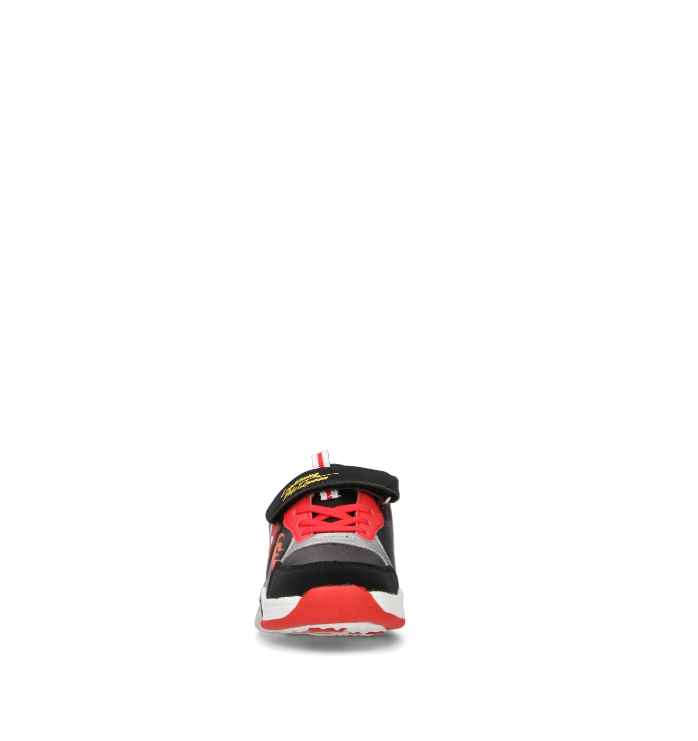 DISNEY Sneaker bimbo nera/rossa con luci