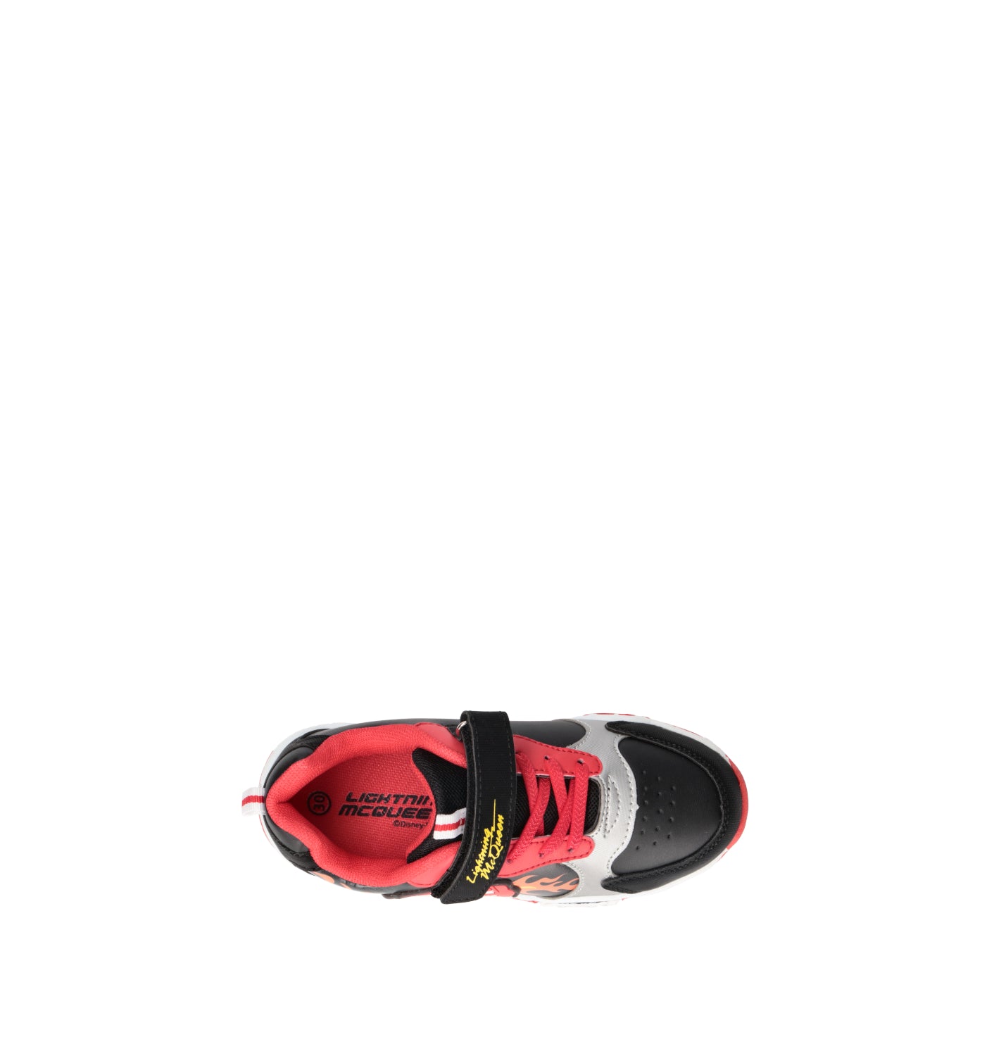 DISNEY Sneaker bimbo nera/rossa con luci
