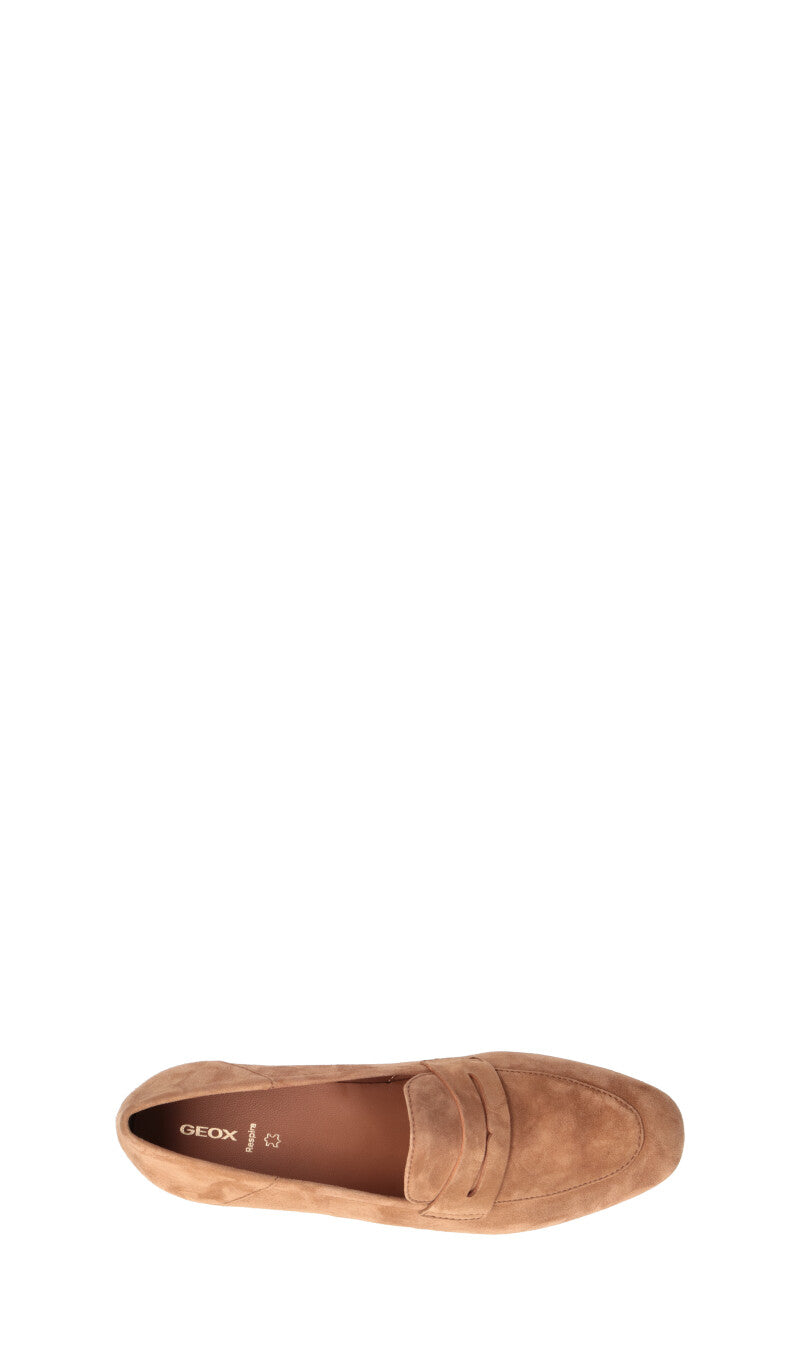 GEOX Mocassino donna marrone in suede