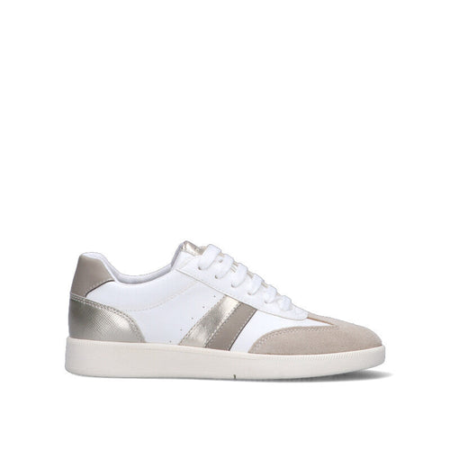GEOX Sneaker donna bianca/taupe chiaro