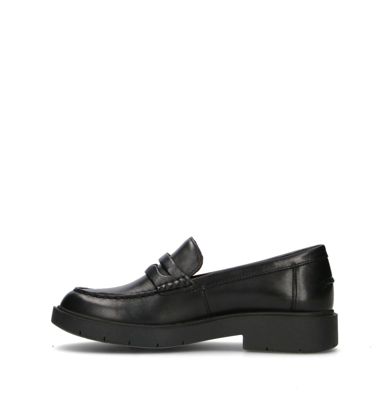 GEOX Mocassino donna nero in pelle