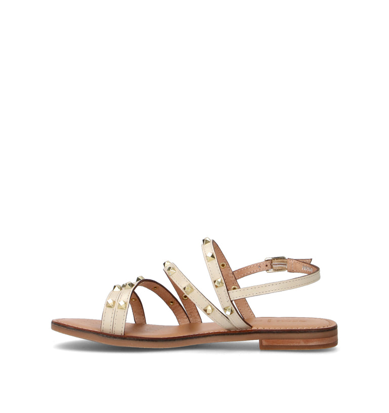 GEOX Sandalo donna beige in pelle