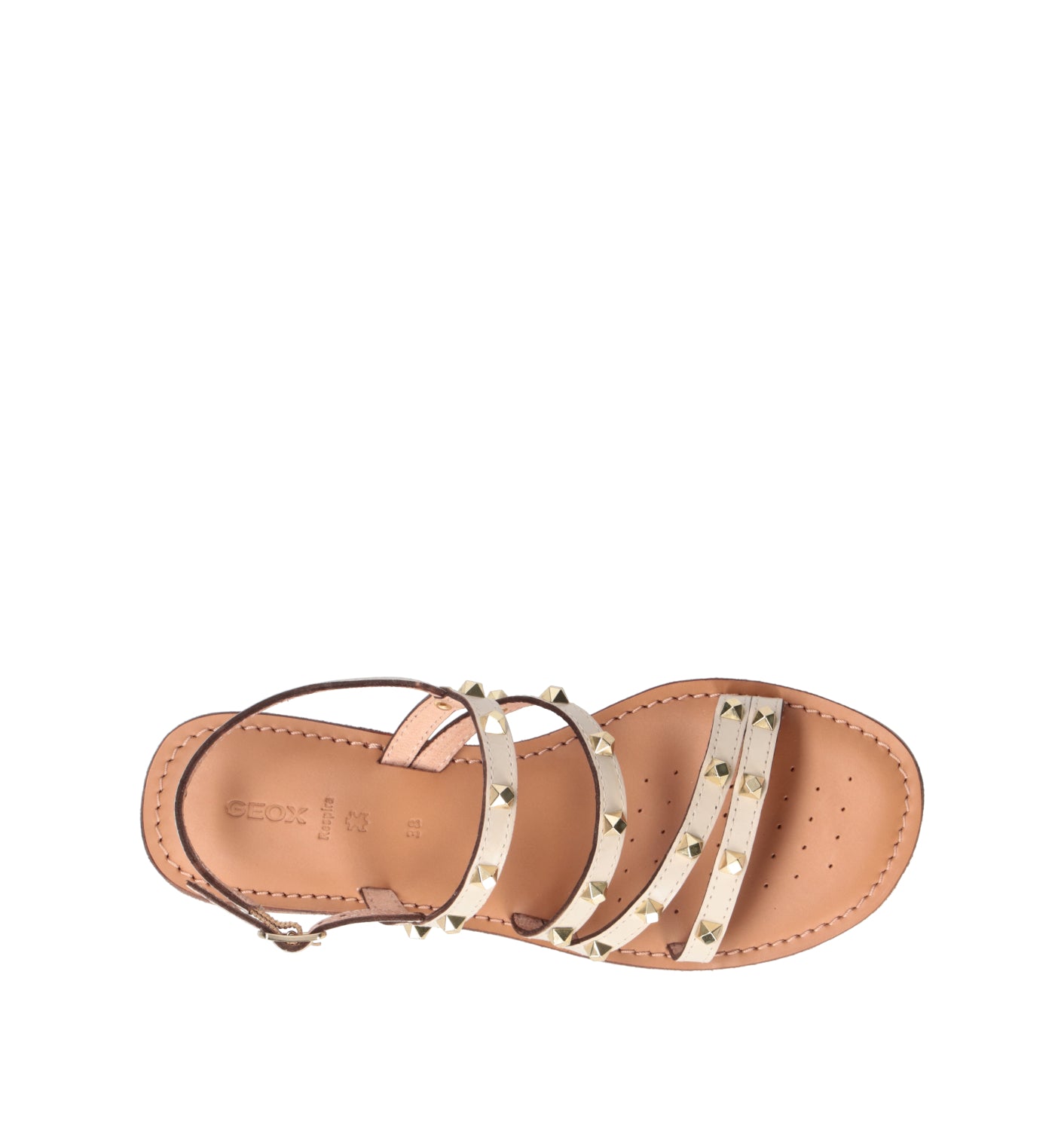 GEOX Sandalo donna beige in pelle