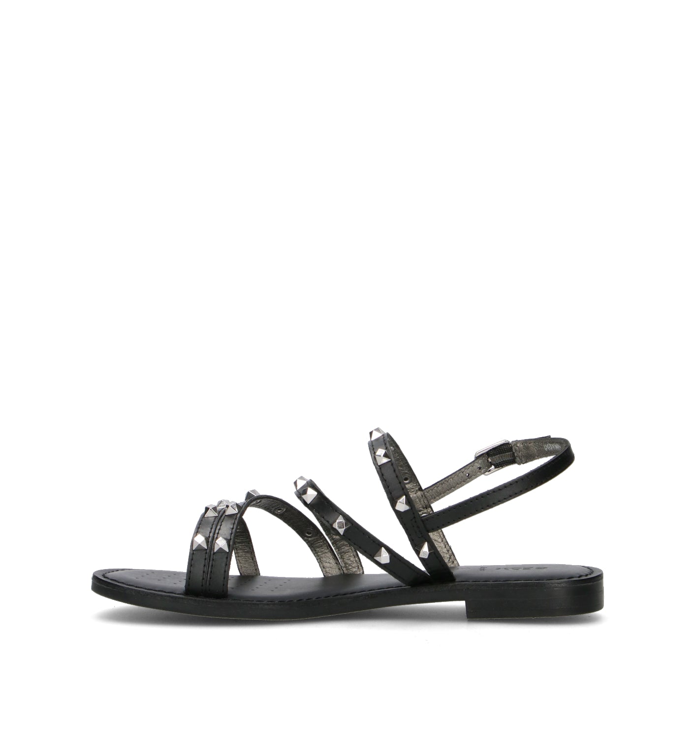 GEOX Sandalo donna nera in pelle
