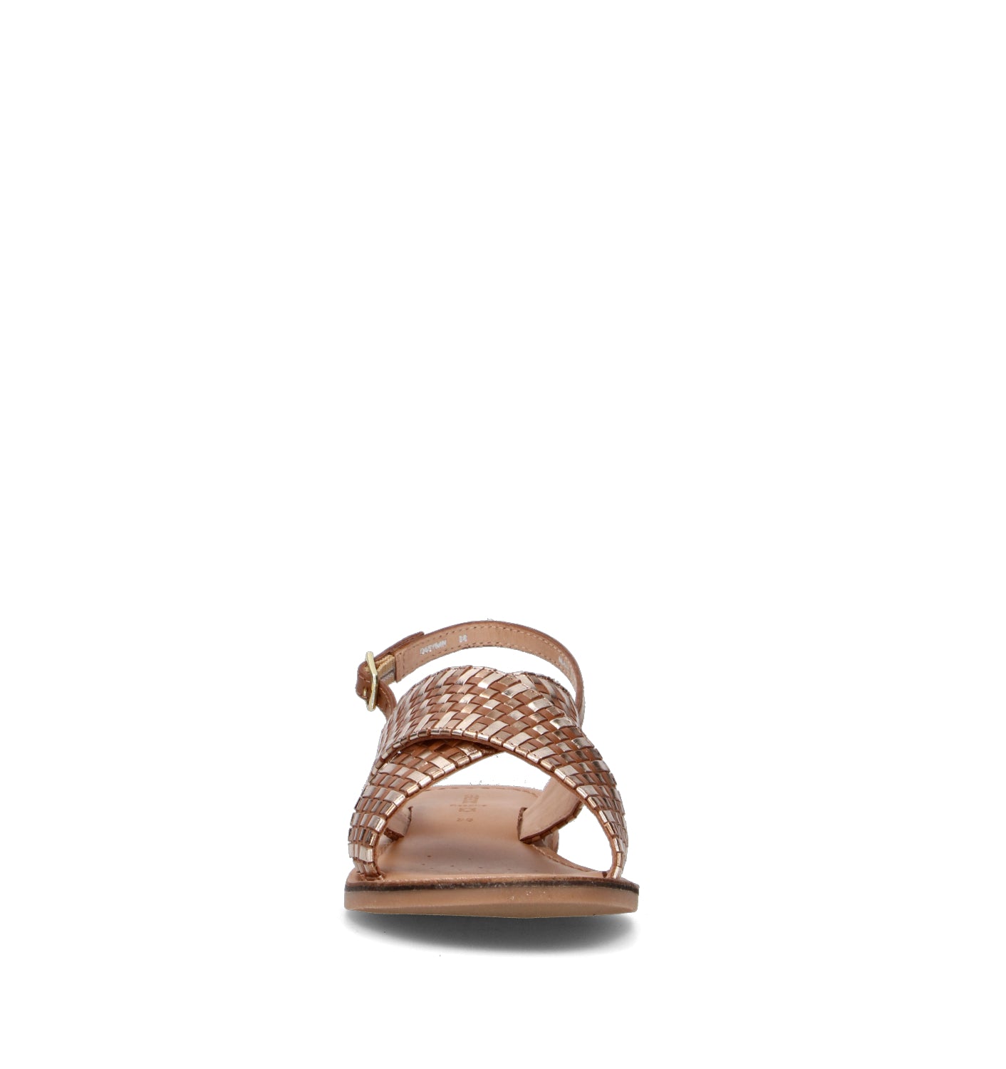 GEOX Sandalo donna cammello in pelle