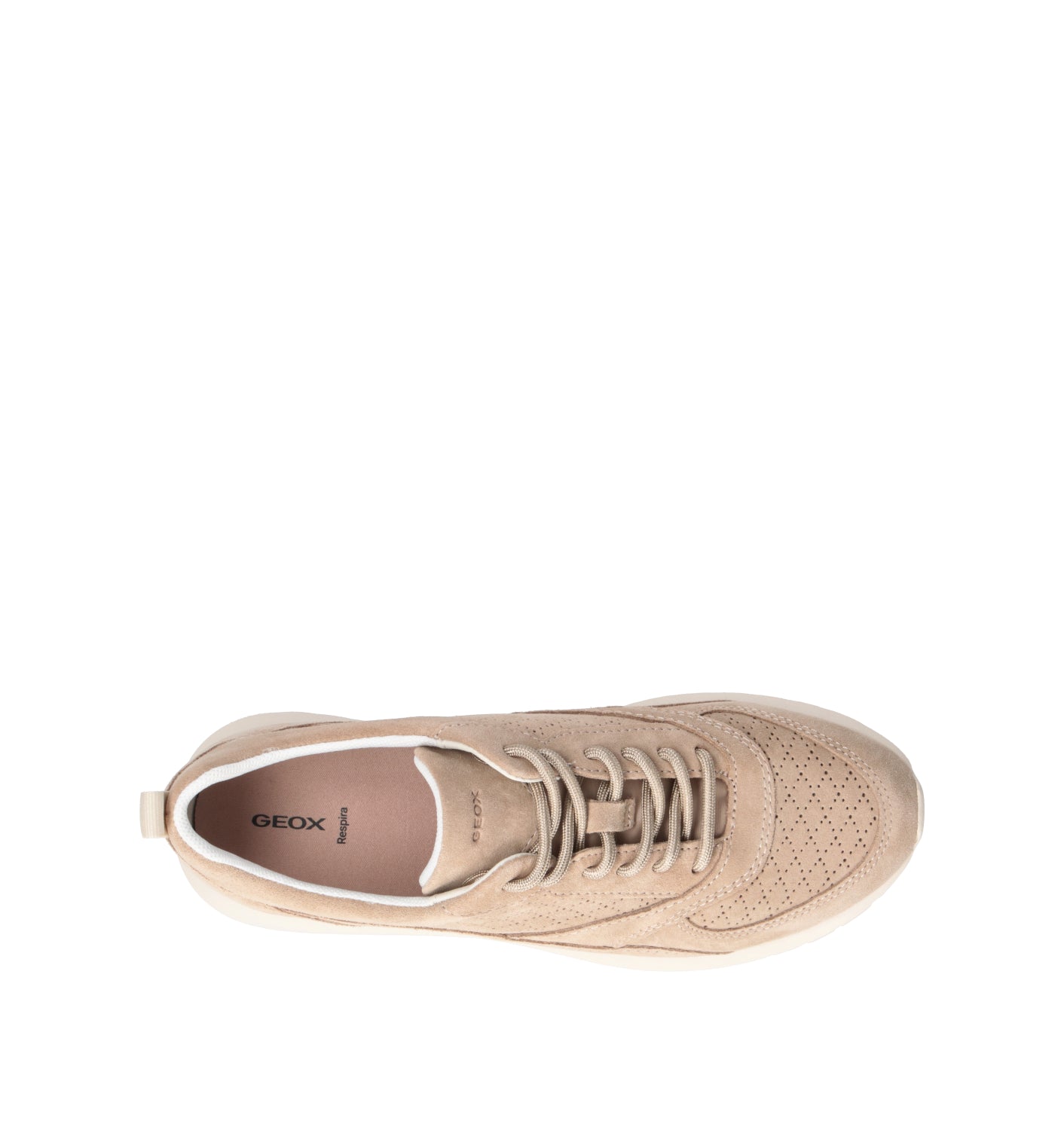 GEOX Sneaker donna beige in suede