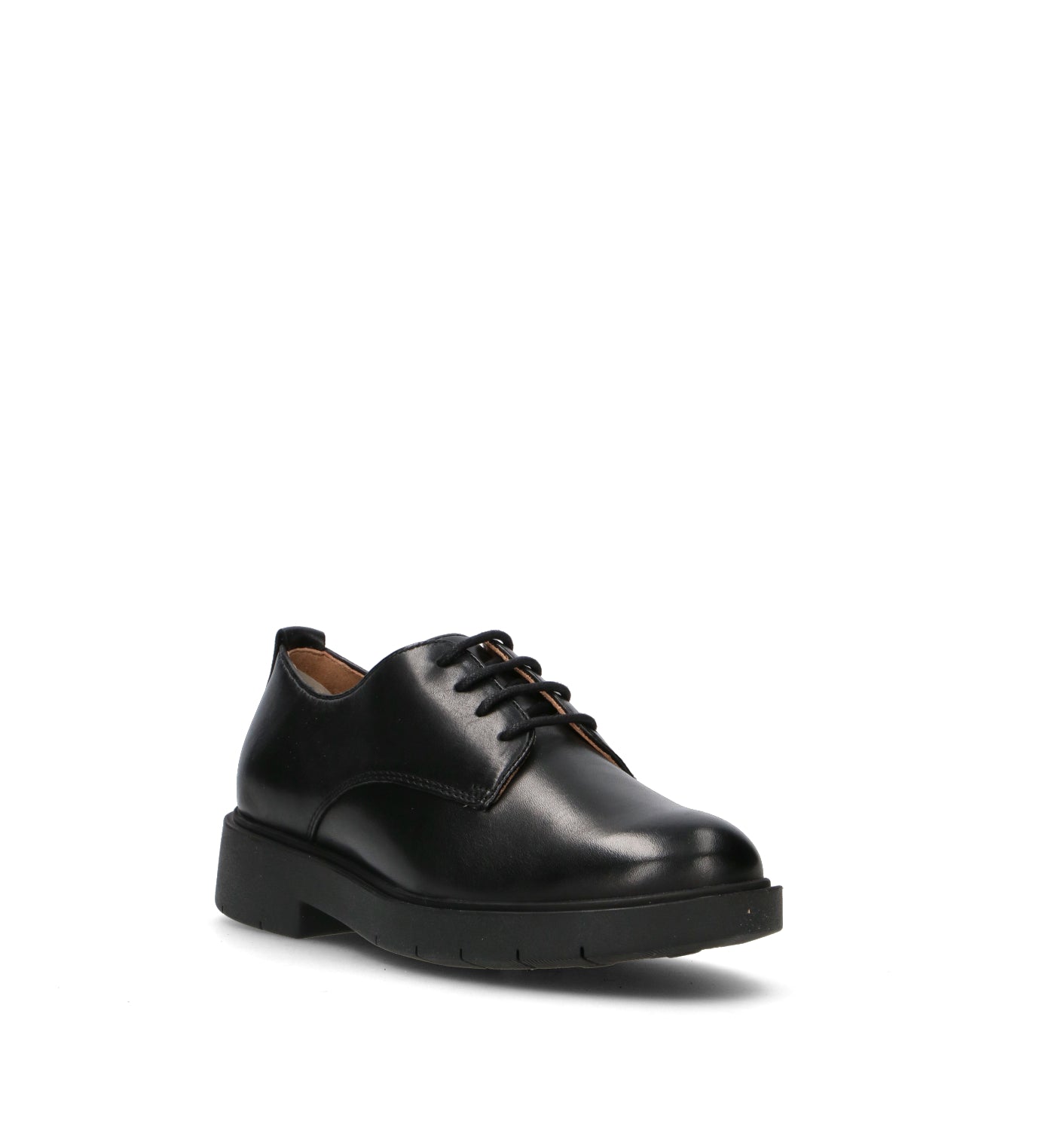 GEOX Stringata donna nera in pelle