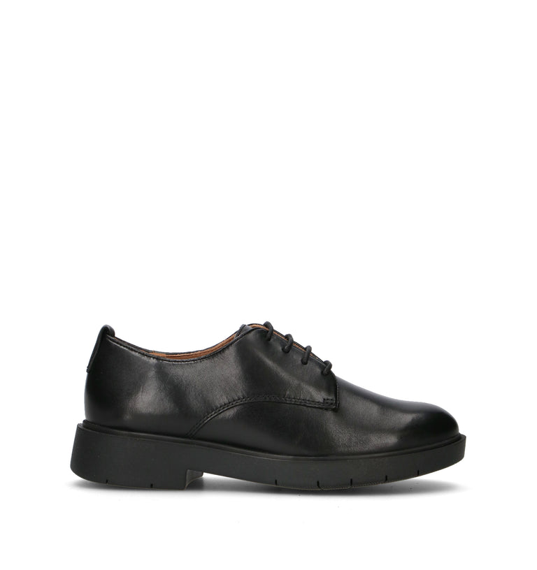 GEOX Stringata donna nera in pelle